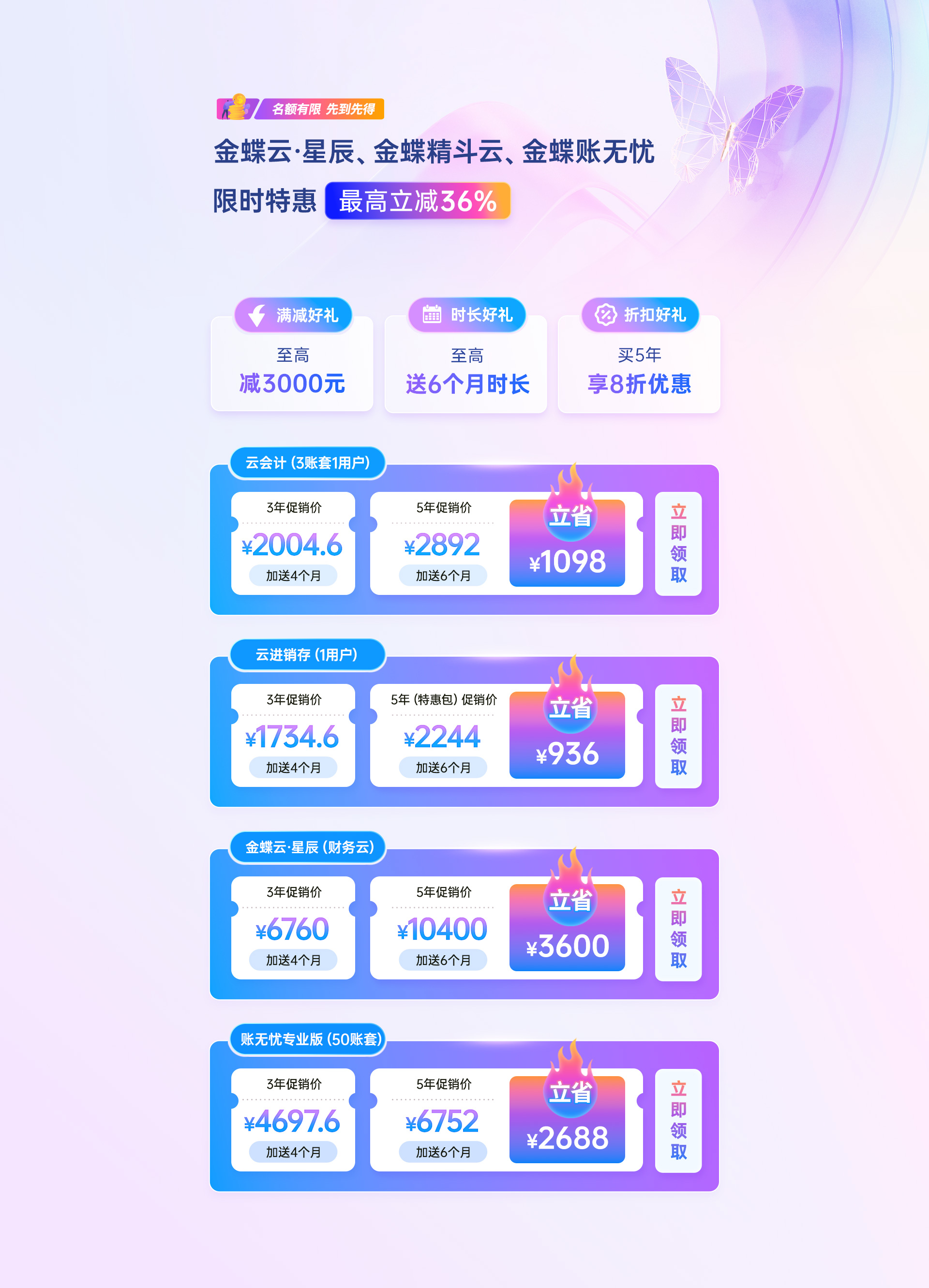金蝶促销图片